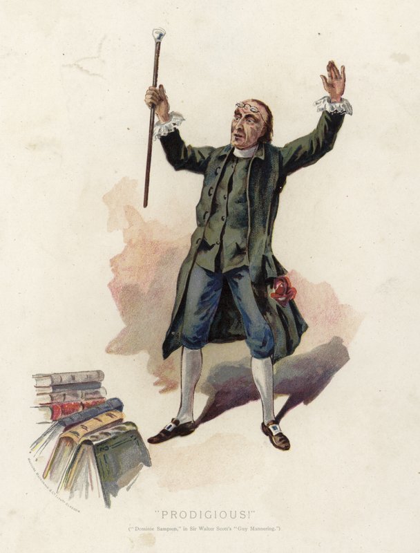 Cudowny!, Dominic Sampson w filmie Sir Walter Scott Guy Mannering autorstwa English School