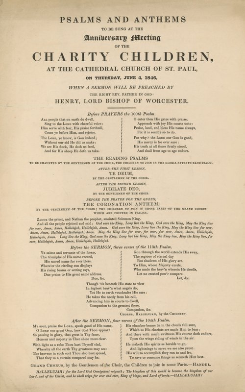 Program psalmów i hymnów autorstwa English School