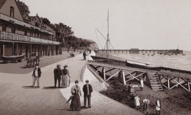 Promenada, Penarth (lito) autorstwa English School