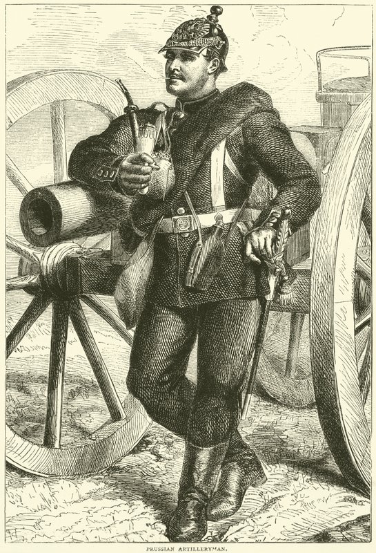 Artylerzysta pruski, październik 1870 autorstwa English School