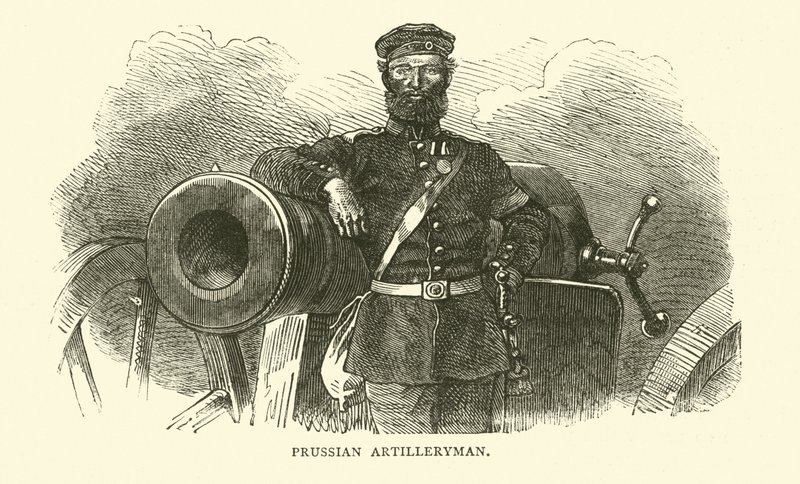 Artylerzysta pruski, wrzesień 1870 autorstwa English School