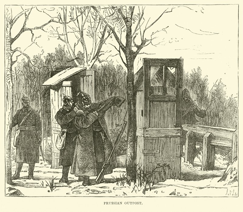 Placówka pruska, wrzesień 1870 autorstwa English School