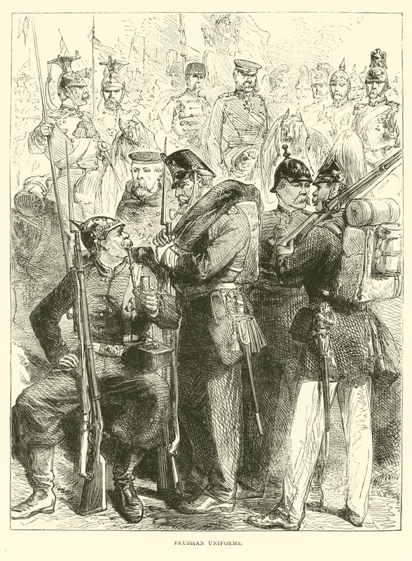 Mundur pruski, sierpień 1870 autorstwa English School