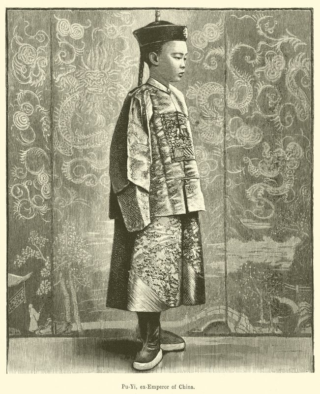 Pu-Yi, były cesarz Chin (grafika) autorstwa English School