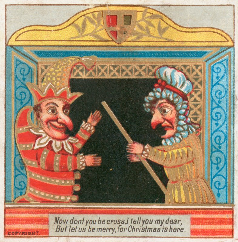 Punch and Judy, Kartka Świąteczna autorstwa English School