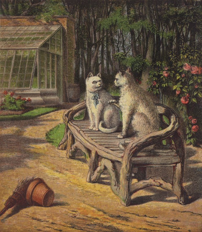 Londyńskie życie cipki (chromolitho) autorstwa English School