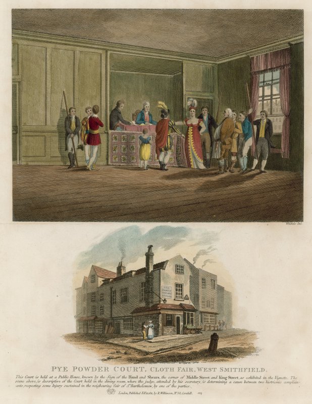 Pye Powder Court, Cloth Fair, West Smithfield autorstwa English School