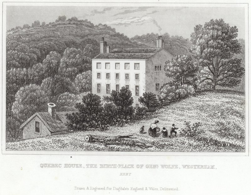 Quebec House, miejsce urodzenia generała Wolfe w Westerham autorstwa English School