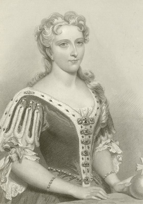 Królowa Karolina, małżonka króla Jerzego II autorstwa English School