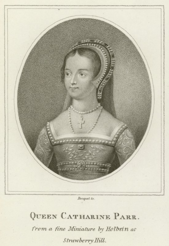 Królowa Catharine Parr (grafika) autorstwa English School