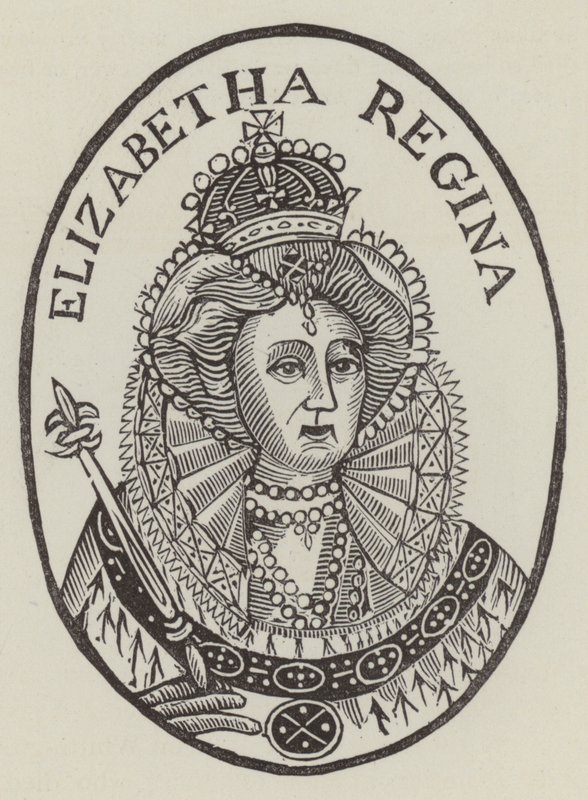 Królowa Elżbieta I (rycina) autorstwa English School