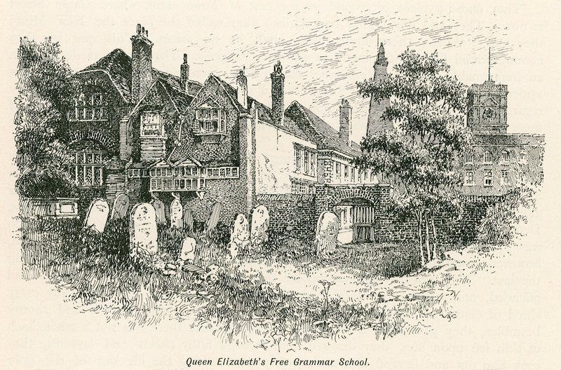 Bezpłatne Gimnazjum Królowej Elżbiety, St Saviours, Southwark autorstwa English School