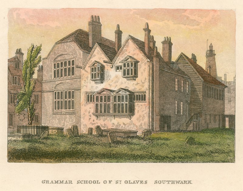 Bezpłatne Gimnazjum Królowej Elżbiety, St Saviours, Southwark autorstwa English School
