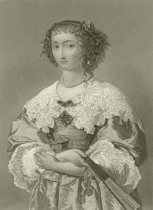 Królowa Henrietta Maria, królowa króla Karola I autorstwa English School