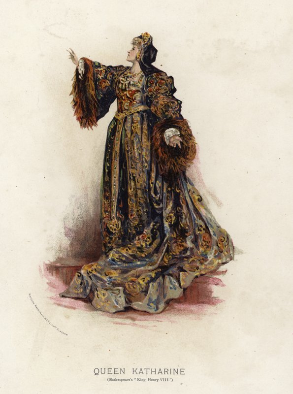 Królowa Katarzyna z Króla Szekspira Henryka VIII autorstwa English School