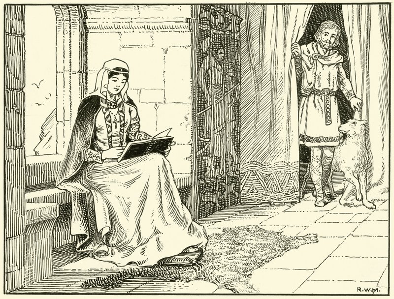 Królowa Małgorzata (tusz na papierze) autorstwa English School