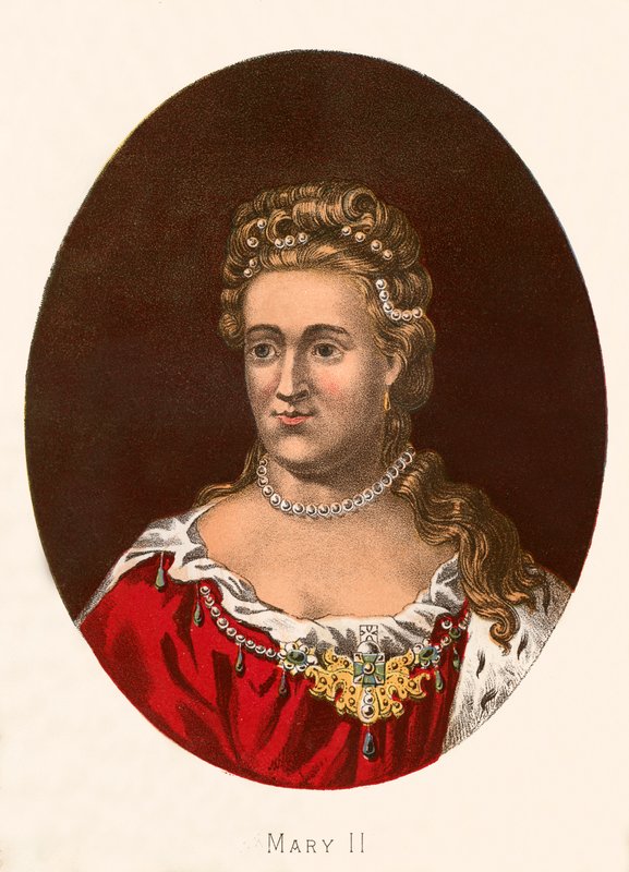 Królowa Maria II autorstwa English School