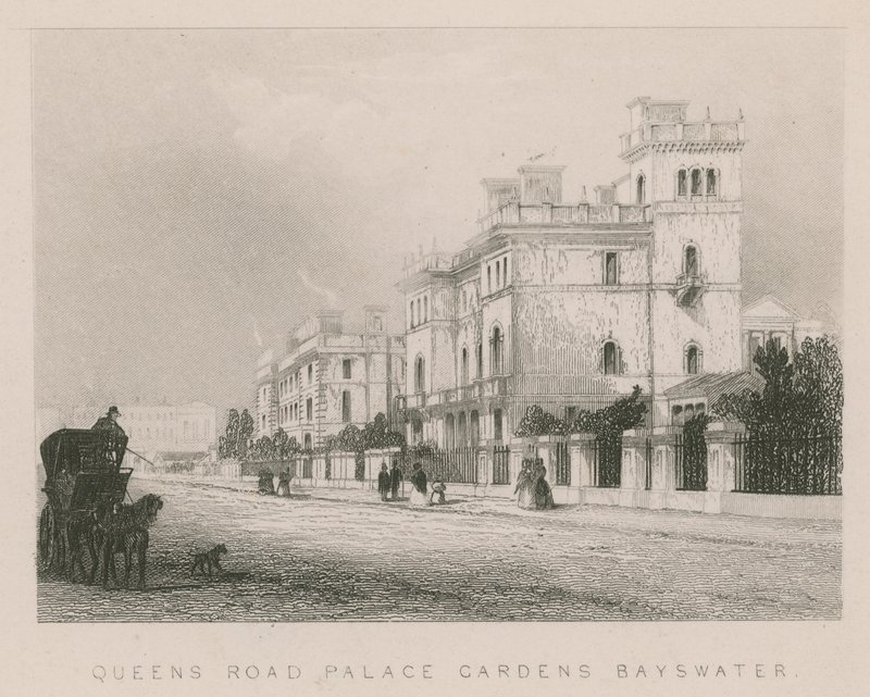 Queens Road Palace Gardens, Bayswater, Londyn autorstwa English School