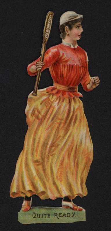 Całkiem gotowy, tenis (chromolitho) autorstwa English School