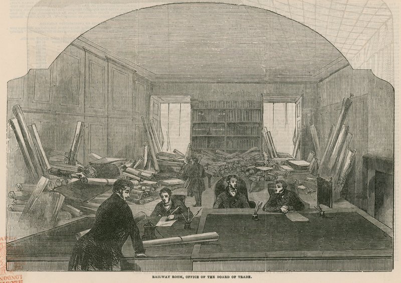 Sala kolejowa, biuro Zarządu Handlowego autorstwa English School