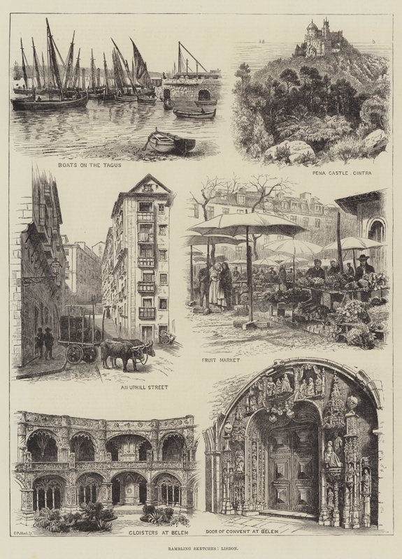 Wędrujące szkice, Lizbona (grafika) autorstwa English School