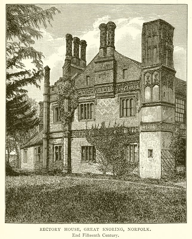 Plebania, Wielkie Chrapanie, Norfolk autorstwa English School