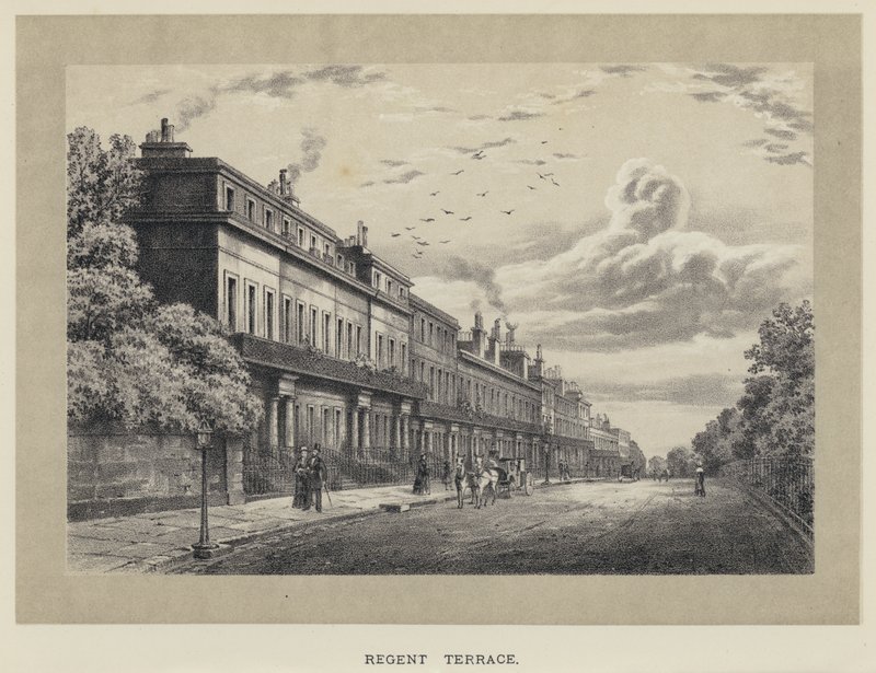 Taras Regent (grawerowany) autorstwa English School
