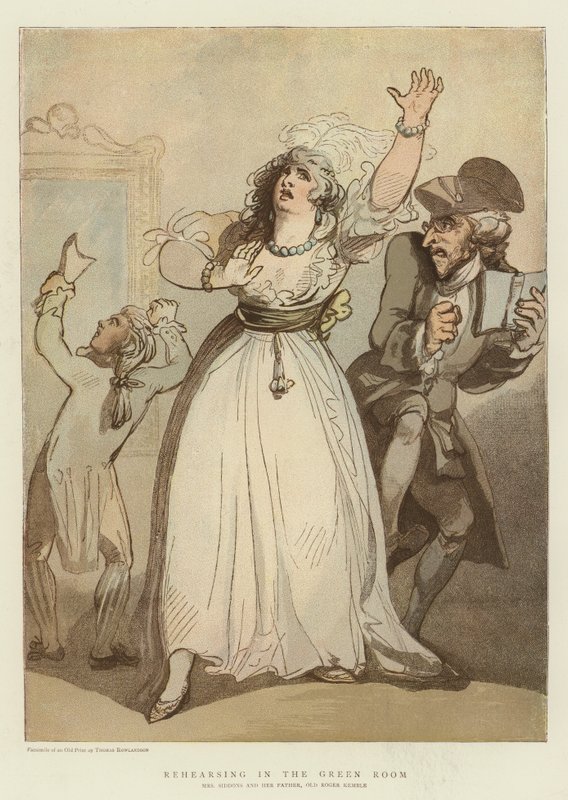 Próby w zielonym pokoju (chromolitho) autorstwa English School