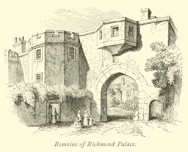 Pozostałości pałacu Richmond autorstwa English School