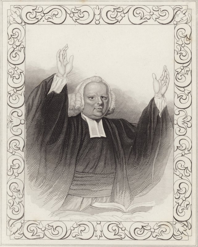 Wielebny George Whitfield autorstwa English School