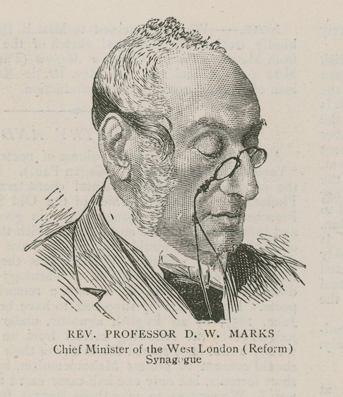 Wielebny Profesor D W Marks, Naczelny Minister Synagogi Zachodniego Londynu (reformowanej) autorstwa English School