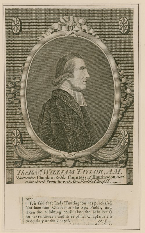 Wielebny William Taylor, Kaplica Spa Fields, Clerkenwell autorstwa English School