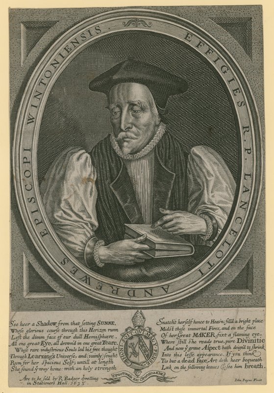 Wielebny Ojciec Lancelot Andrews, biskup Winchester autorstwa English School