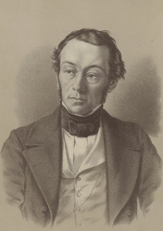 Richard Cobden , brytyjski producent i polityk liberalny (lito) autorstwa English School