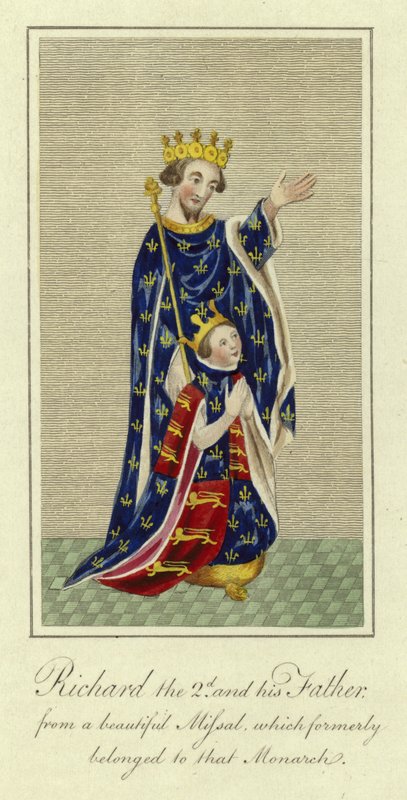 Ryszard II i jego ojciec autorstwa English School