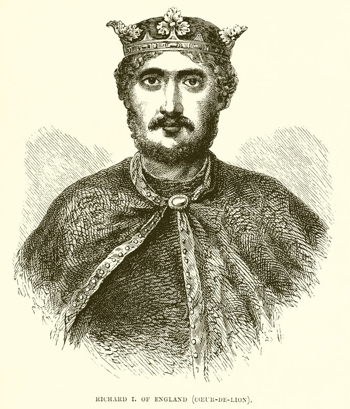 Ryszard I z Anglii autorstwa English School