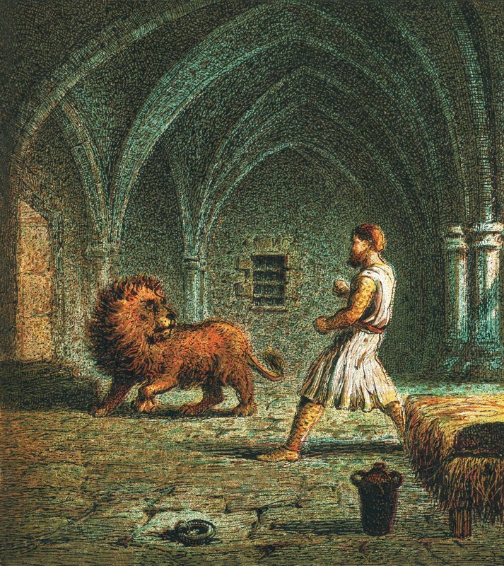 Ryszard Pierwszy i Lew autorstwa English School