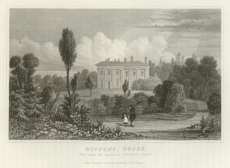 Riffens, Essex, siedziba Spencera Phillipsa, Esquire autorstwa English School