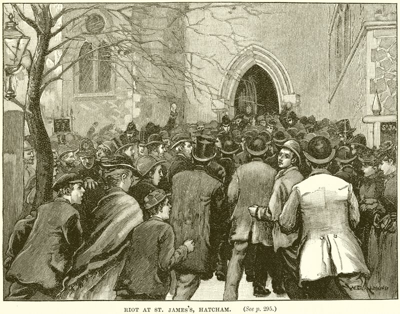 Zamieszki w St. James, Hatcham autorstwa English School