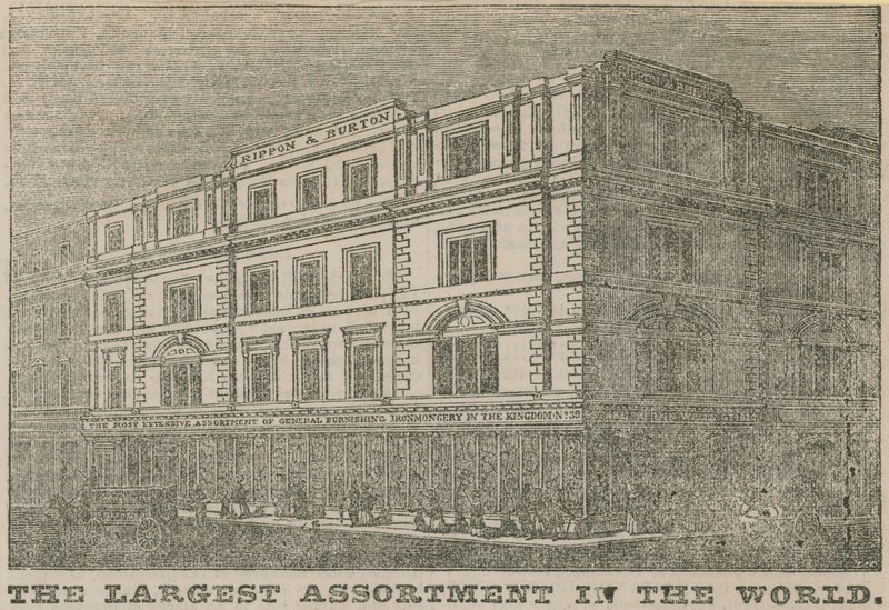 Magazyn Rippon i Burtons, 39 Oxford Street autorstwa English School