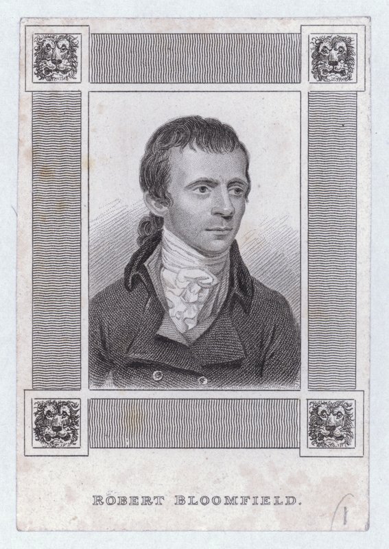 Robert Bloomfield , angielski poeta (Grawerowanie) autorstwa English School