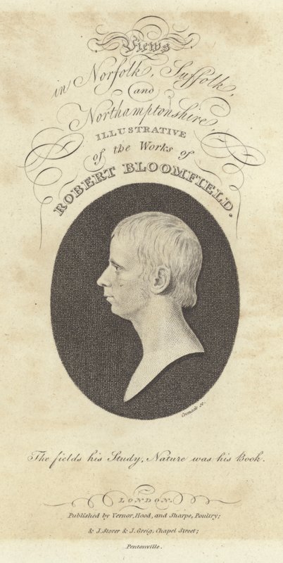 Robert Bloomfield, poeta, portret (grafika) autorstwa English School