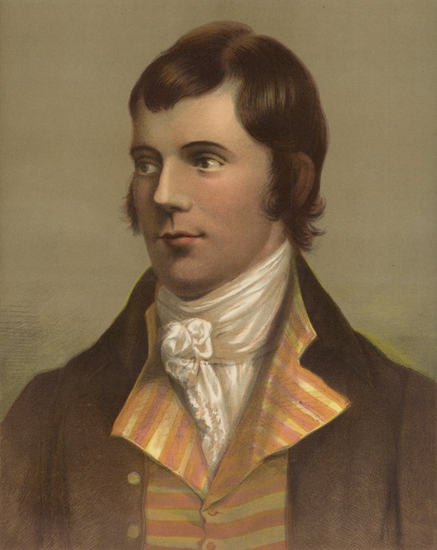 Robert Burns (chromolitho) autorstwa English School