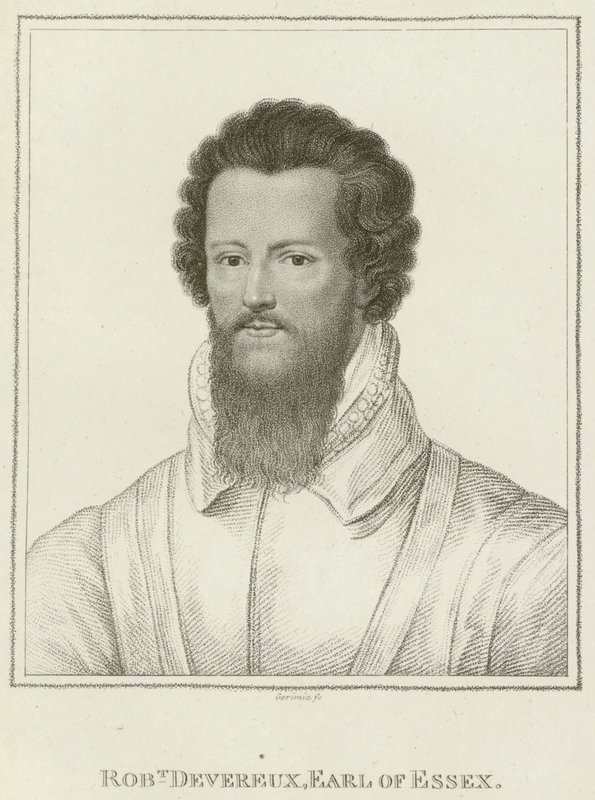 Robert Devereux, hrabia Essex (grawerunek) autorstwa English School
