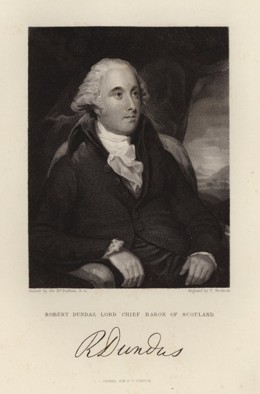 Robert Dundas Lord Naczelny Baron Szkocji autorstwa English School