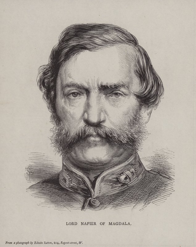 Robert Napier, 1. baron Napier z Magdali, brytyjski generał autorstwa English School