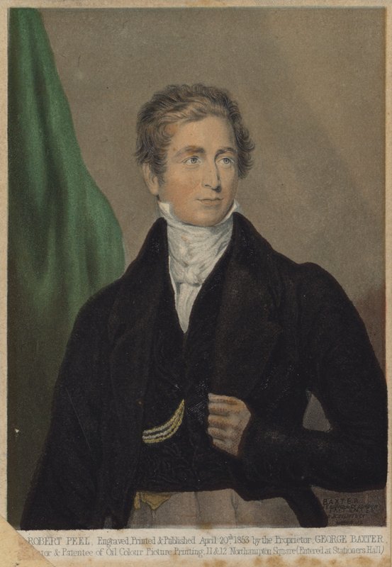 Robert Peel, angielski konserwatywny polityk i premier autorstwa English School