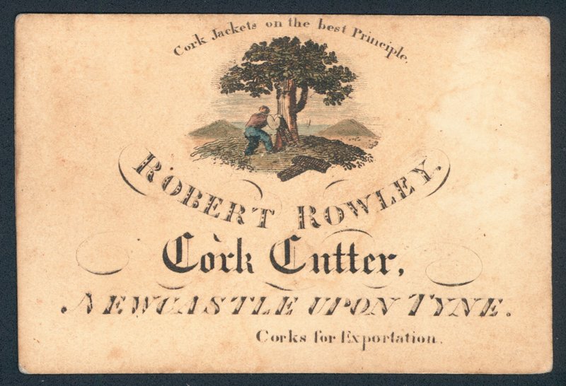 Robert Rowley, korkociąg, karta handlowa autorstwa English School