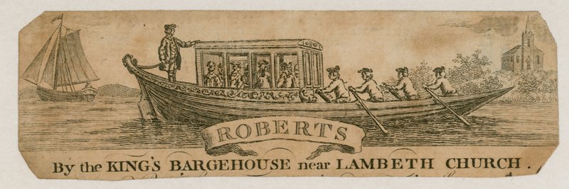 Roberts, przy Kings Bargehouse w pobliżu kościoła Lambeth autorstwa English School