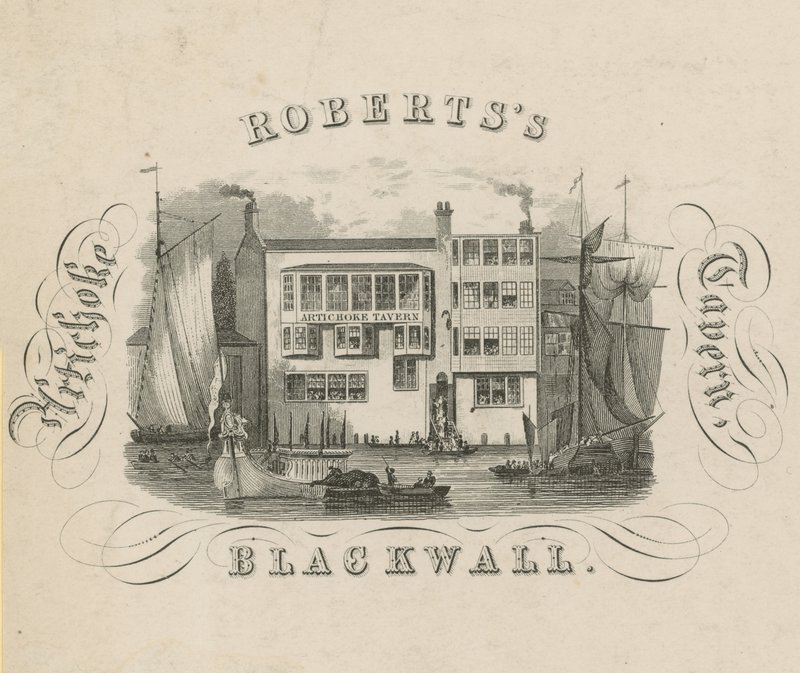 Roberts Artichoke Tavern, Blackwall, Londyn autorstwa English School